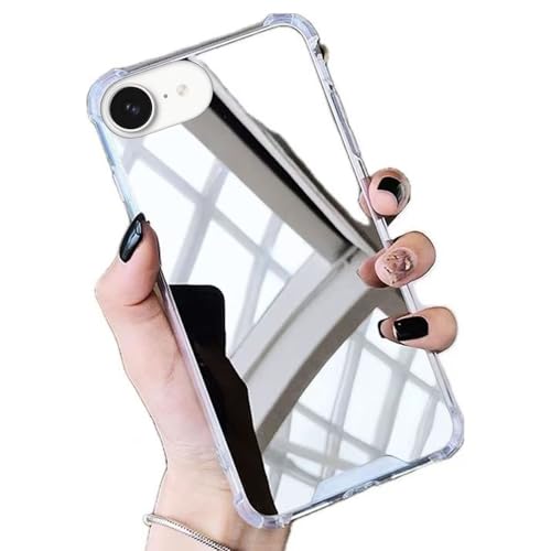 Miagon Spiegel Hülle für iPhone 16e,Schutzhülle Hart Backcover Überzug Mirror Effect Make Up Handytasche Kristallklare Rückseite Etui Bumper Miagon Spiegel Hülle für iPhone 16e,Schutzhülle Hart Backcover Überzug Mirror Effect Make Up Handytasche Kristallklare Rückseite Etui Bumper von Rnrieyta