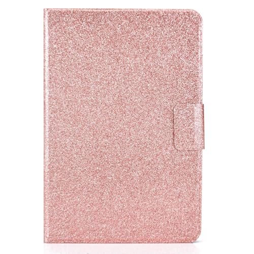 Miagon für Kindle Fire HD 10 (13th/11th Gen 10.1" 2023/2021) Glitzer Hülle,Schutzhülle mit Magnetisch Auto-Einschlaf/Aufwach PU Leder Smart Flip Stand Cover,Roségold von Rnrieyta