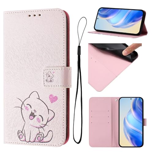 Rnrieyta Miagon Bunt Handyhülle für Google Pixel 9,PU Leder Schmetterling Tier Blume Klappbar Schutzhülle Handytasche Kartenfach Stoßfeste Brieftasche Flip Case Cover von Rnrieyta