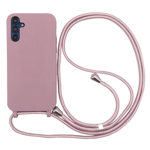 Rnrieyta Miagon Crossbody Liquid Silikon Hülle für Samsung Galaxy S22 Plus,Handykette Seil Necklace Handyhülle mit Kordel Tasche TPU Bumper Umhängeband Schutzhülle von Rnrieyta