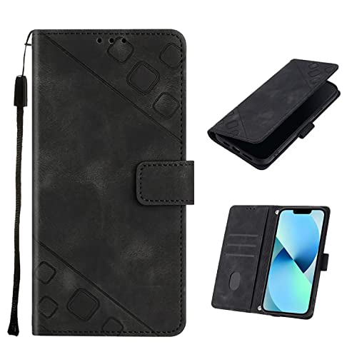 Rnrieyta Miagon Hülle für Samsung Galaxy Note 10 Handyhülle,PU Leder Geprägt Brieftasche Ständer Case mit Kartenfach Flip Cover Frauen Männer Geschäft Klappbar Stoßfeste Magnet Etui von Rnrieyta