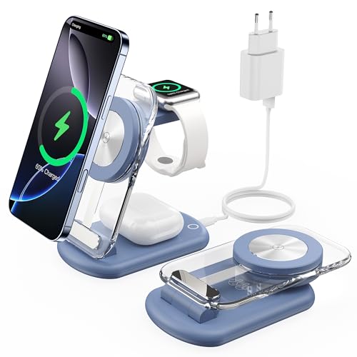 3-in-1 Magnetische Kabellose Ladestation für Apple-Geräte,Schnell Faltbares Reiseladegerät mit Nachtlicht für 16, 15, 14, Apple Watch, BU 3-in-1 Magnetische Kabellose Ladestation für Apple-Geräte,Schnell Faltbares Reiseladegerät mit Nachtlicht für 16, 15, 14, Apple Watch, BU von RoRoSkin