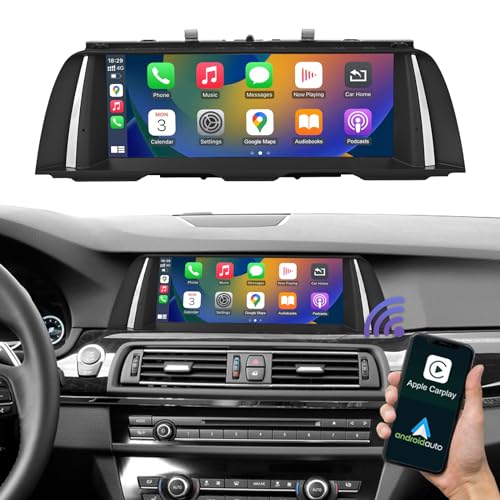 Road Top 10.25 Zoll Autoradio Touchscreen Wireless CarPlay Android Auto für BMW 5er F10/F11 2012-2016 Jahr mit NBT System, Car Stereo Multimedia Autoradio Empfänger (Nicht für F07!!!) von Road Top