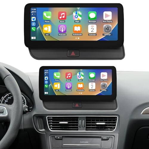 Road Top 12,3 Zoll Autoradio Drahtlos CarPlay Touchscreen für Audi Q5 2009-2017 Jahr mit 3GMMI, Autoradio Stereo Multimedia Bildschirm, Unterstützung Wireless Android Auto, Navigation, Mirrorlink Road Top 12,3 Zoll Autoradio Drahtlos CarPlay Touchscreen für Audi Q5 2009-2017 Jahr mit 3GMMI, Autoradio Stereo Multimedia Bildschirm, Unterstützung Wireless Android Auto, Navigation, Mirrorlink von Road Top
