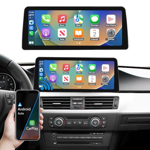 Road Top Autoradio 12,3 Zoll Car Radio Touchscreen für BMW 3 Serie E90/E91/E92/E93 2005-2008 Jahr mit CCC System, Unterstützung Kabellos Carplay/Android Auto/Mirrorlink/Navigation von Road Top