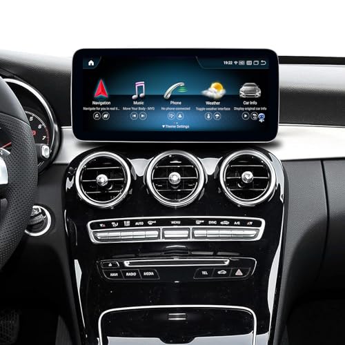 Road Top Android 13 Autoradio Carplay Touchscreen 12.3" Car Stereo für Mercedes Benz C GLC GLA CLA Klasse W205 W176 X156 C117 2015-2018 Jahr NTG5.0, Unterstützung Wireless Carplay, Android Auto von Road Top