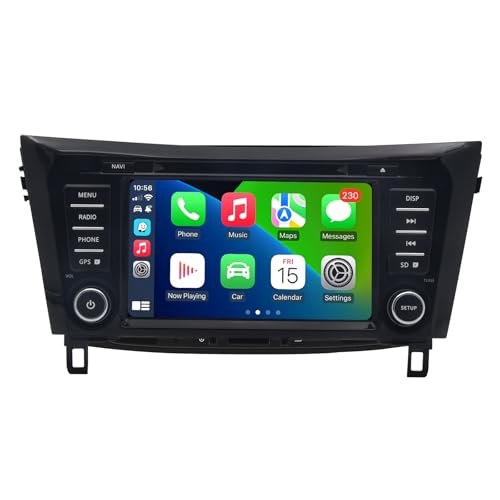 Roadanvi 8" 8G+128G HD Android Autoradio für Nissan X-Trail Qashqai 2014-2020 Carplay Android Auto QLED Touchscreen Head Unit 5G WiFi Integrated DSP GPS Navigation Car Stereo von Roadanvi