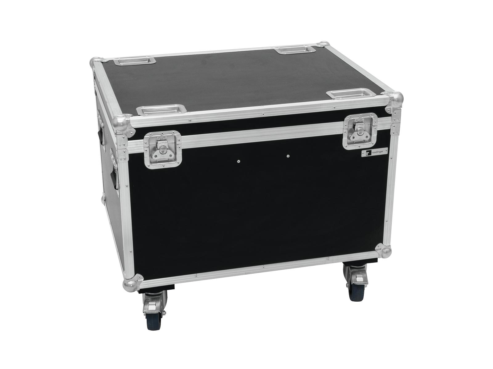 Roadinger Flightcase 4x LED THA-100F/THA-120PC mit Rollen von Roadinger