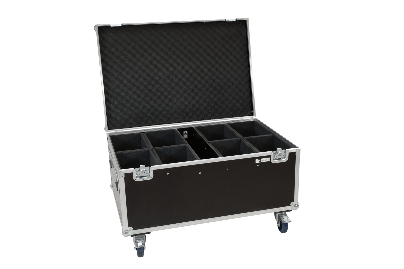 Roadinger Flightcase 8x LED IP PAR 12x8W QCL/12x9W SQL Spot mit Rollen von Roadinger