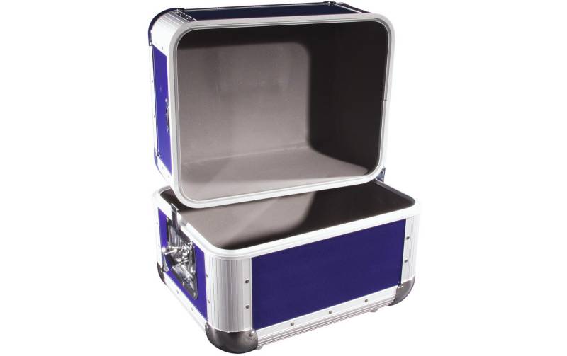 Roadinger Platten-Case ALU 50/50 abgerundet d.blau von Roadinger