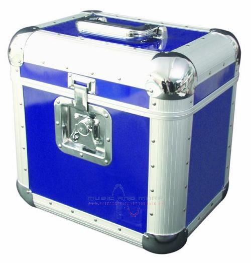 Roadinger Platten-Case ALU 75/25, abgerundet, blau von Roadinger