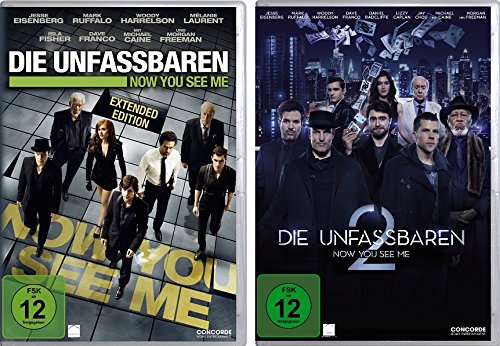 Die Unfassbaren - Now You See Me 1+2 im Set - Deutsche Originalware [2 DVDs] von Roadlamp