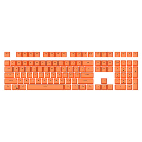 108 universelle ABS-Tastenkappen mit Hintergrundbeleuchtung, einfarbig, mechanische Tastatur-Ersatz-Kit. von Roadoor