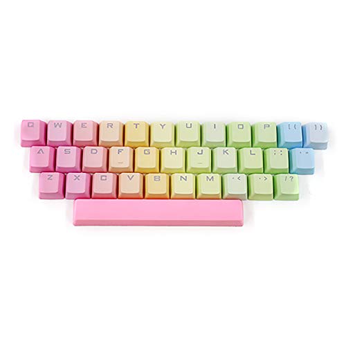 Ersatz-Tastenkappen für mechanische Tastatur, verschiedene Farben, 35 Stück von Roadoor