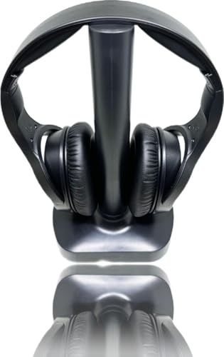 Roadstar HED-2490GHBT Kabellose Kopfhörer mit Ladestation, gepolstertem Kopfbügel, Bluetooth, eingebautem Mikrofon, schwarz von Roadstar