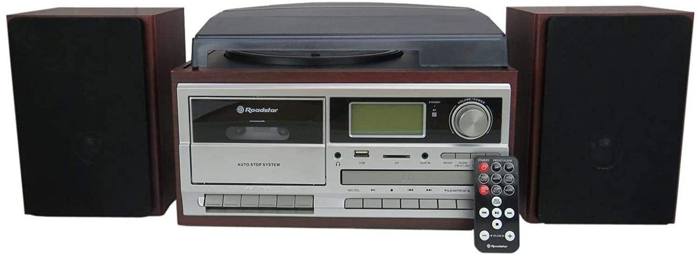 Roadstar HIF-8892 D+BT Retro-Musikanlage Stereoanlage Roadstar HIF-8892 D+BT Retro-Musikanlage Stereoanlage von Roadstar