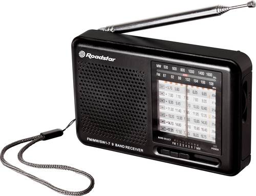 Roadstar TRA-2989 Kofferradio KW, MW, UKW Schwarz von Roadstar