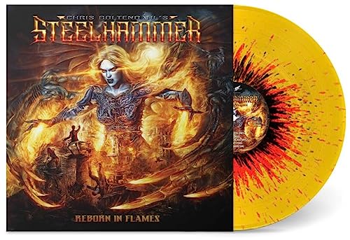 Reborn in Flames (Ltd.Yellow/Orange/Black Lp) [Vinyl LP] von Roar! Rock of Angels Records Ike (Soulfood)