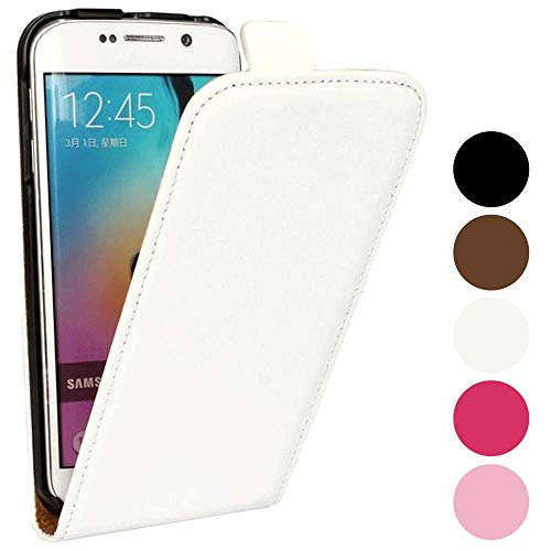 Roar Handy Hülle für Motorola Moto G G1, Handyhülle Weiß, Tasche Handytasche Schutzhülle Flip Case mit Magnet-Verschluss von Roar