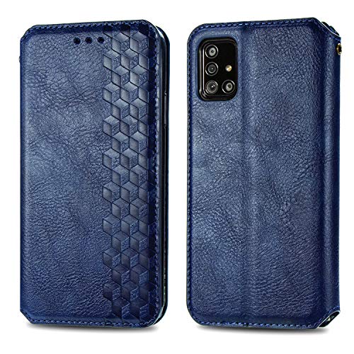 Roar Handy Hülle für Samsung Galaxy A71, PU Leder Flip Case Tasche mit 3D Motiv, Elegante Unisex Klapphülle mit Kartenfach, Ständer und Magnet-Verschluss | Blau von Roar