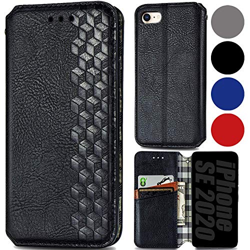 Roar Handyhülle für iPhone SE 2020 Hülle iPhone SE 2020 | Premium Book Case Flip Tasche mit Magnet Kartenfach Standfunktion | Schwarz Roar Handyhülle für iPhone SE 2020 Hülle iPhone SE 2020 | Premium Book Case Flip Tasche mit Magnet Kartenfach Standfunktion | Schwarz von Roar