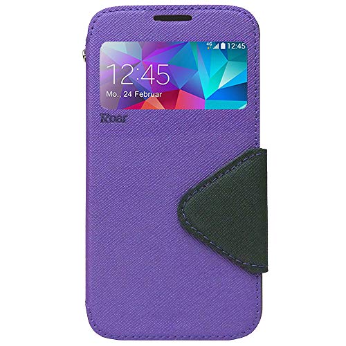 Roar Handyhülle für iPhone 5 / 5S Hülle mit Fenster Klappbar Magnetisch Flip Case Tasche Klapphülle Etui Schutzhülle, Violett Lila Roar Handyhülle für iPhone 5 / 5S Hülle mit Fenster Klappbar Magnetisch Flip Case Tasche Klapphülle Etui Schutzhülle, Violett Lila von Roar