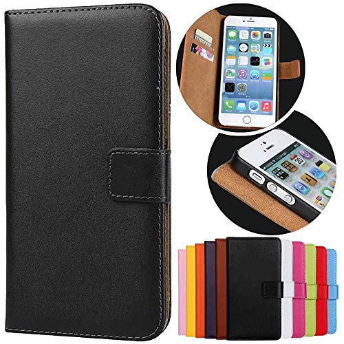 Roar Handyhülle für iPhone 6 6S Hülle Klappbar Magnetisch mit Kartenfach Klapphülle Tasche Flip Case Wallet Etui Schutzhülle, Schwarz Roar Handyhülle für iPhone 6 6S Hülle Klappbar Magnetisch mit Kartenfach Klapphülle Tasche Flip Case Wallet Etui Schutzhülle, Schwarz von Roar