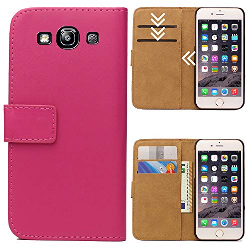 Roar Handytasche für Samsung Galaxy S3 / S3 Neo, Flipcase Tasche Schutzhülle Handyhülle für Samsung Galaxy S3 / S3 Neo Bookcase Wallet mit Magnet, Pink von Roar