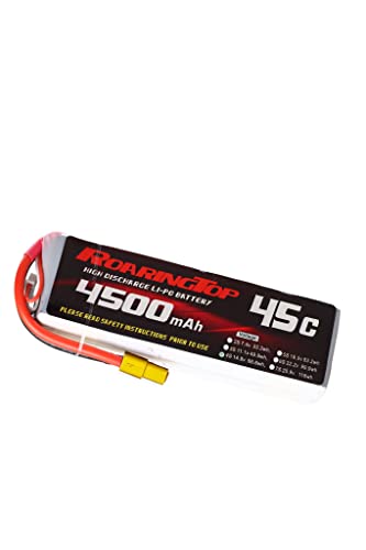 Roaring Top 14.8V 4500mAh 4S 45C RC Batterien RC Batterien Lipo Battery RC Hardcase Lipo Akku Pack mit Deans Anschluss für RC Auto RC Boot RC Truck Heli Flugzeug von Roaring Top