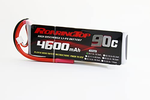 RoaringTop 2S 45C 7.4V 4600mAh RC Batterien Lipo Battery RC Hardcase Lipo Akku Pack Mit Deans Anschluss Für RC Auto RC Boot RC Truck Heli Flugzeug von RoaringTop