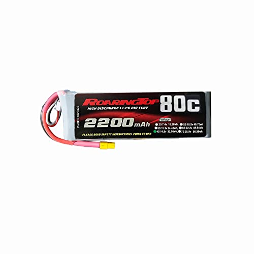 RoaringTop 14.8V 2200mAh 4S 80C RC Batterie Lipo Batterie RC Hardcase Lipo Akku Pack Mit Deans Anschluss Für RC Auto RC Boot RC Truck Heli Flugzeug von RoaringTop