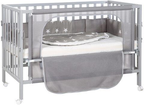Roba Room Bed safe asleep 60x120 cm Little Star taupe von Roba