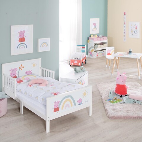 Roba Toddler Montessori Kleinkinderbett Peppa Pig 70 x 140cm von Roba