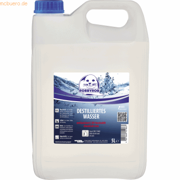 Robbyrob Destilliertes Wasser 1037000000 5l Kanister Robbyrob Destilliertes Wasser 1037000000 5l Kanister von Robbyrob