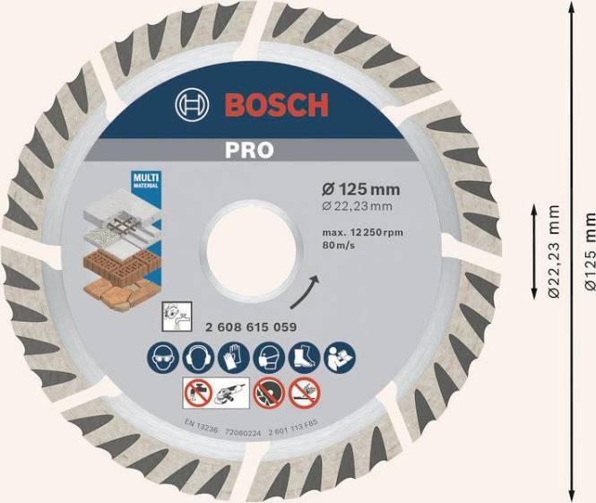 Bosch Diamant-Trennscheibe 125mm Standard for Universal 2608615059 von Robert Bosch Power Tools GmbH