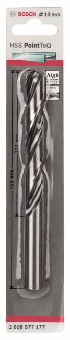 Bosch HSS-Spiralbohrer PointTeQ 13,0x151/101mm 2608577177 Bosch HSS-Spiralbohrer PointTeQ 13,0x151/101mm 2608577177 von Robert Bosch Power Tools GmbH
