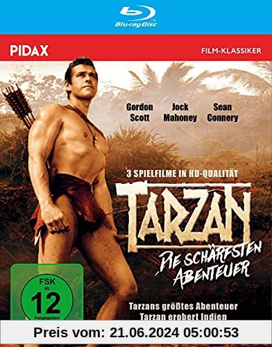 Tarzan - Die schärfsten Abenteuer / Drei spannende Tarzan-Abenteuer in brillanter HD-Qualität (Pidax Film-Klassiker) [Blu-ray] von Robert Day