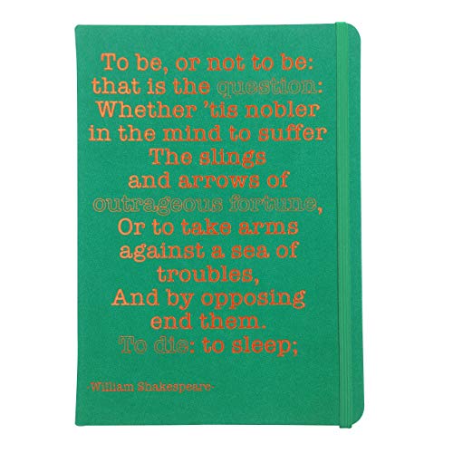 Robert Frederick – A5 Tagebuch für Erfolg – William Shakespeare – grüner Einband von Robert Frederick