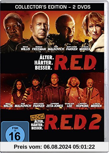 R.E.D. - Älter. Härter. Besser. / R.E.D. 2 - Noch älter. Härter. Besser. [Collector's Edition] [2 DVDs] von Robert Schwentke