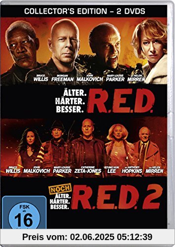 R.E.D. - Älter. Härter. Besser. / R.E.D. 2 - Noch älter. Härter. Besser. [Collector's Edition] [2 DVDs] von Robert Schwentke