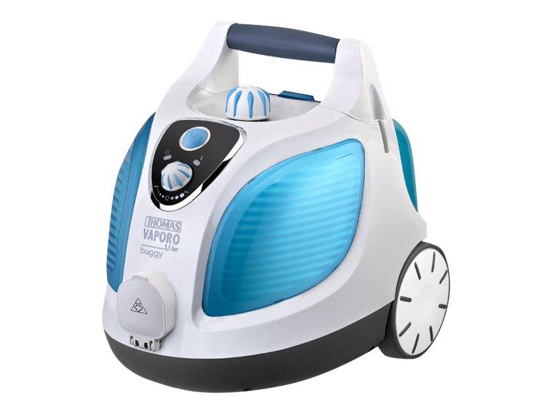 Thomas Vaporo Buggy Dampfreiniger 3,5 bar 1500W 1,6L hellblau/weiss Thomas Vaporo Buggy Dampfreiniger 3,5 bar 1500W 1,6L hellblau/weiss von Robert Thomas Metall- und