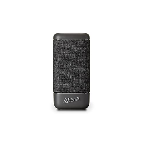 Bluetooth-Lautsprecher Roberts Beacon 325 – Tragbar, aufladbar, 12 Stunden Akkulaufzeit, Zwei Passivbassmembranen, Vintage-Design, Bluetooth, Streaming, Aux-Eingang, 2 Jahre Garantie Anthrazit von Roberts Radio