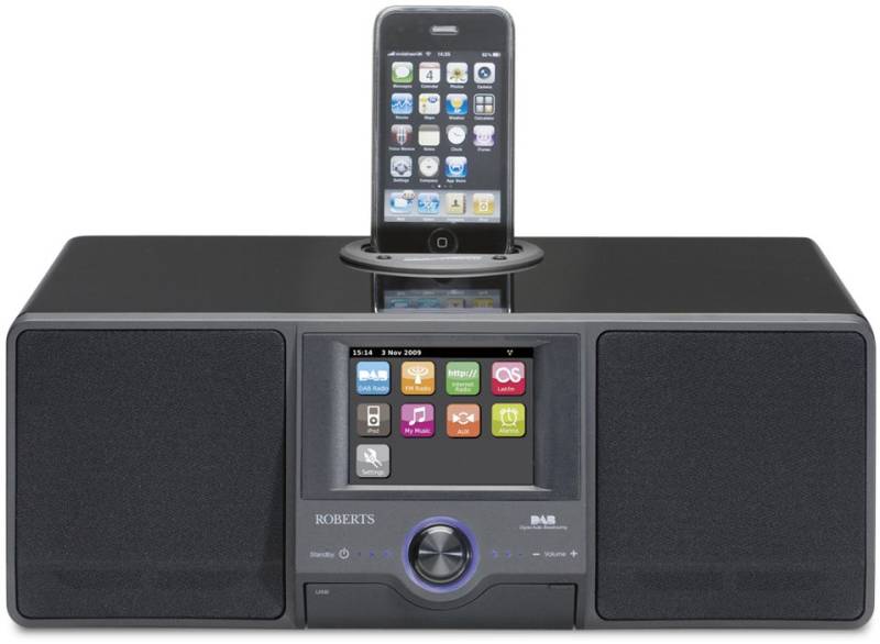 Colour Stream iPod-Soundstation schwarz von Roberts