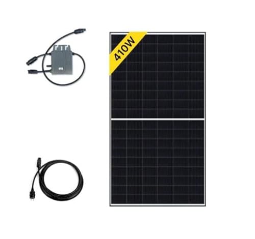 Robinsun Performance 410 Wp/Basic Solarpanel-Set, selbstinstallationsfähig, Plug & Play (nicht im Lieferumfang enthalten), Micro-Wechselrichter 400 W, inklusive WLAN + Verbindungskabel von Robinsun