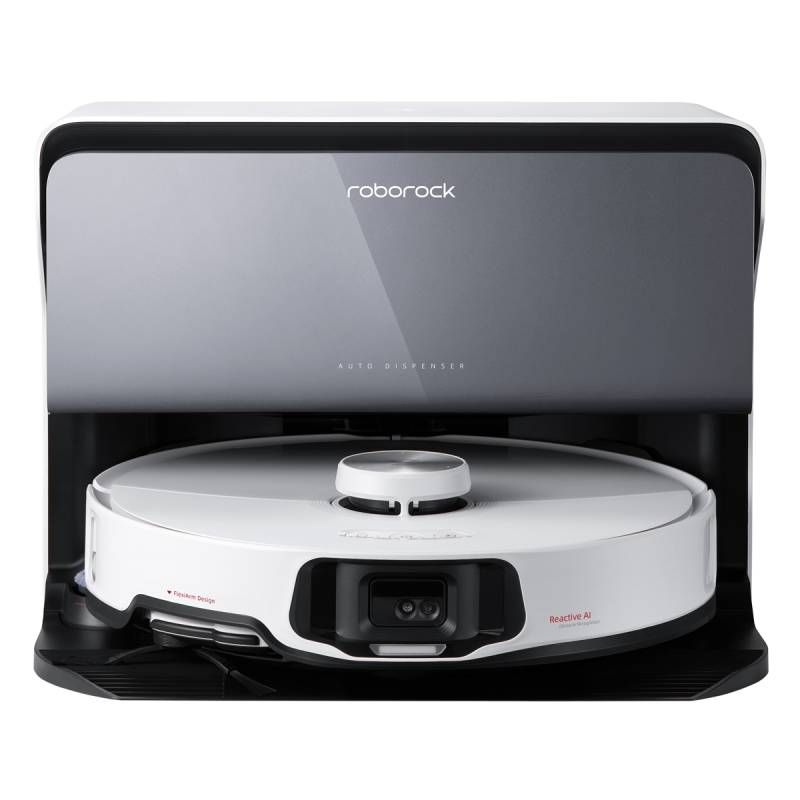 Roborock S8 MaxV Ultra Weiß (Version mit Wasseranschluss B-Ware Saug-Wisch-Roboter mit automatischer Nachfüllstation von Roborock