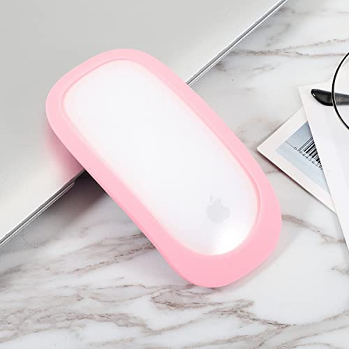 Robwick Weiche Silikon-Maus-Schutzhülle, kompatibel mit Apple Magic Mouse I & II, iMac Maus, Rosa von Ewbob