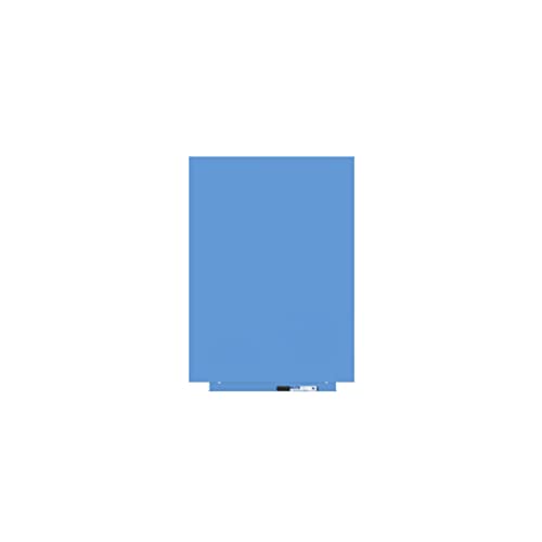 Rocada | Blaue Marker-Tafel | Blaue Magnettafel ohne Rahmen | Magnettafel für die Wand | Patentiertes Befestigungssystem mit Magnet | Blaue Tafel 55 x 75 cm von Rocada