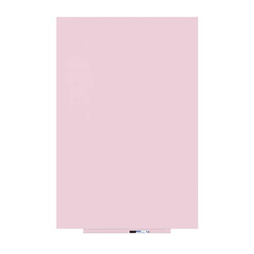 Rocada | Bunte Magnetwand 100 x 150 cm | Wand Tafel Magnetisch, mit Stiftablage und trocken Abwischbar | Magnettafel Rahmenlos | Pink Whiteboard - RAL Farbe 490 von Rocada