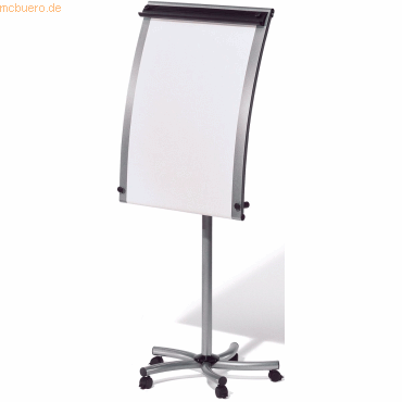 Rocada Flipchart Fliproll silvertec rollbar silber von Rocada