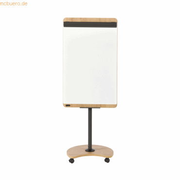 Rocada Flipchart NAT0618 mobil drehbar magnetisch Holz von Rocada
